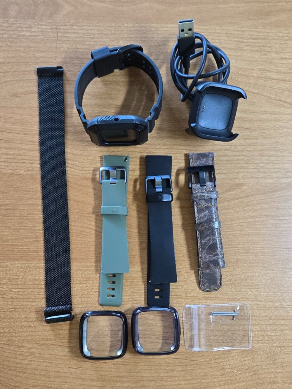 Fitbit Versa2 Bundle - Watch, Charger, 5 Bands, 2 Screen Protectors